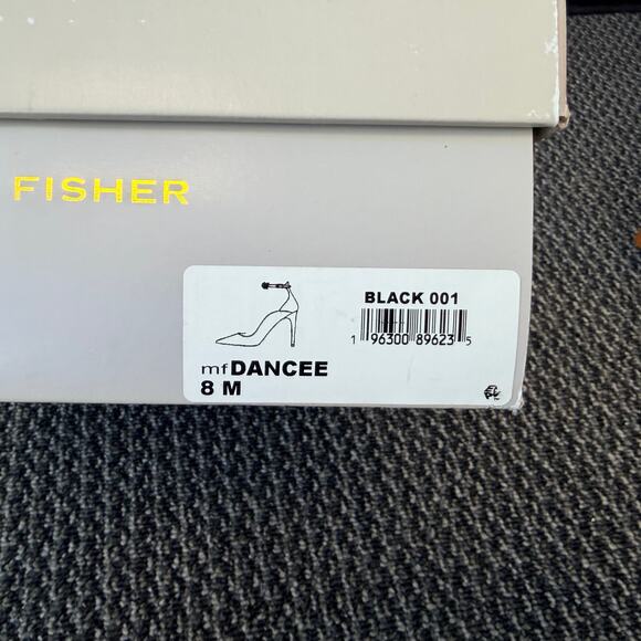 Marc Fisher Dancee Womens Rhinestone Ankle Strap Pumps Heels Black Suede Size 8 - Picture 9 of 9